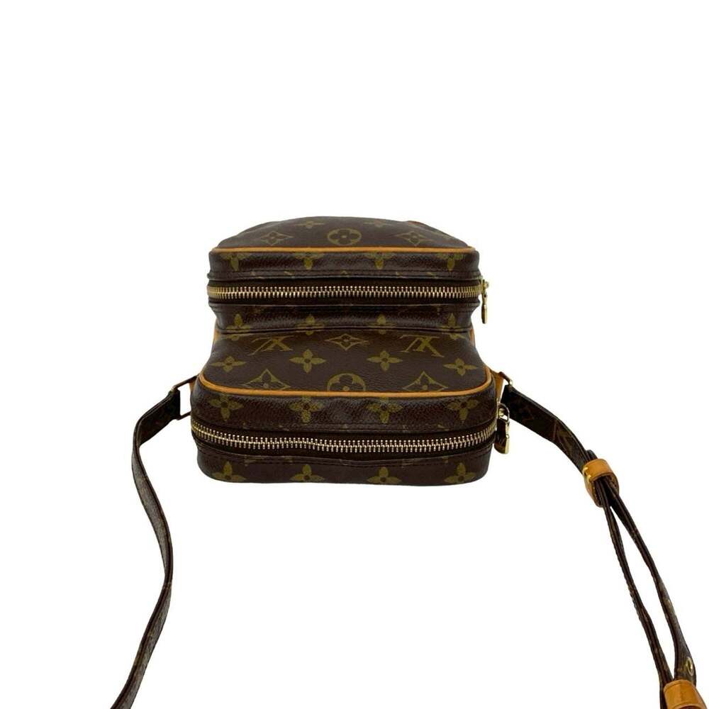 LOUIS VUITTON Brown Monogram Leather Pochette Shoulder Bag - Picture 4 of 10